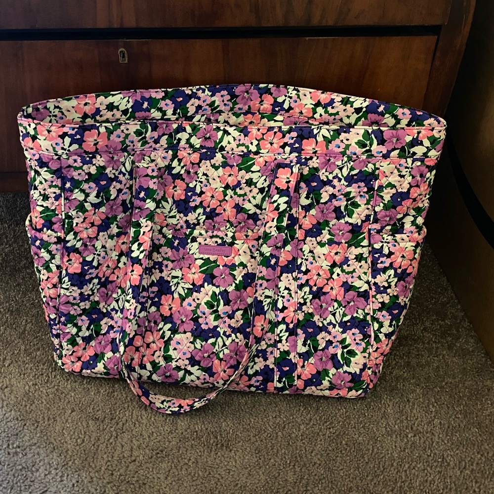 Vera Bradley Get Going Tote Bag Flower Garden